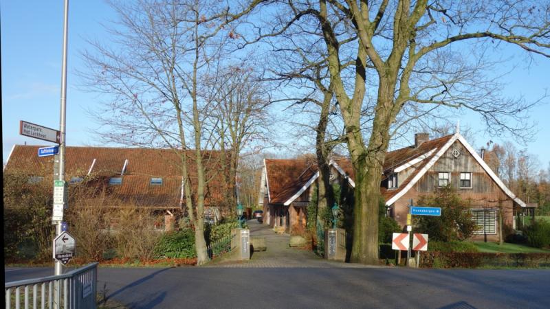 Startpunt op brug over de Schipbeek bij Erve Bruggert