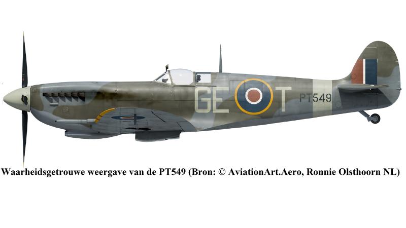 Waarheidsgetrouwe weergave van de PT549 (Bron: AviationArt.Aero, Ronnie Olsthoorn NL)