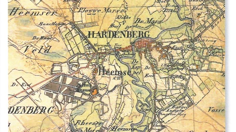 Havezate Heemse op oude kaart 3