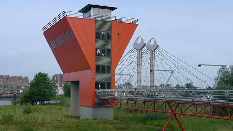 Bedieningsgebouw Twistvlietbrug, foto Klaas Vermaas