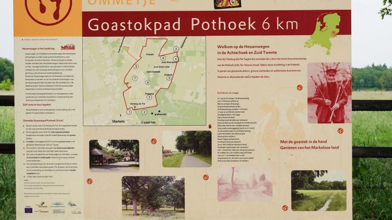 Routebord Ommetje Goastokpad