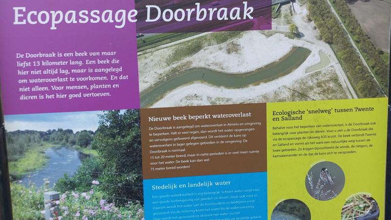 Uitleg over deze ecopassage en de beek De Doorbraak